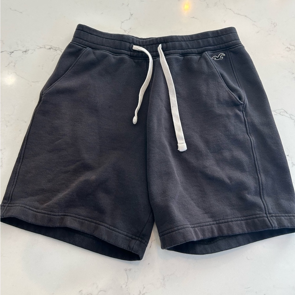 Hollister black jogging shorts